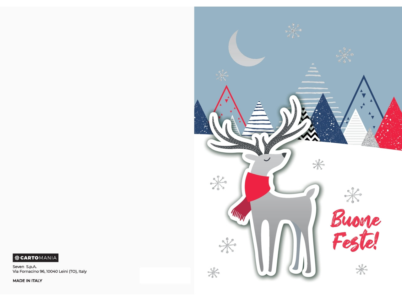 Biglietti natale 3d foil cartomania | Seven