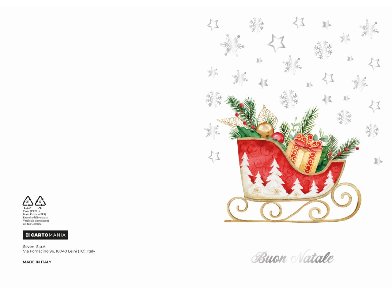 Biglietti natale rilievo cartomania | Seven