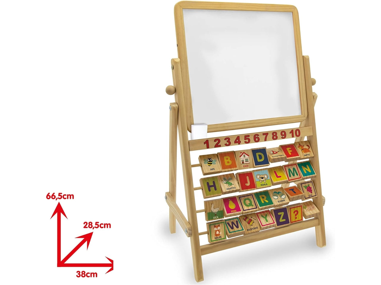 Lavagna double face c/alfab.legno 40513