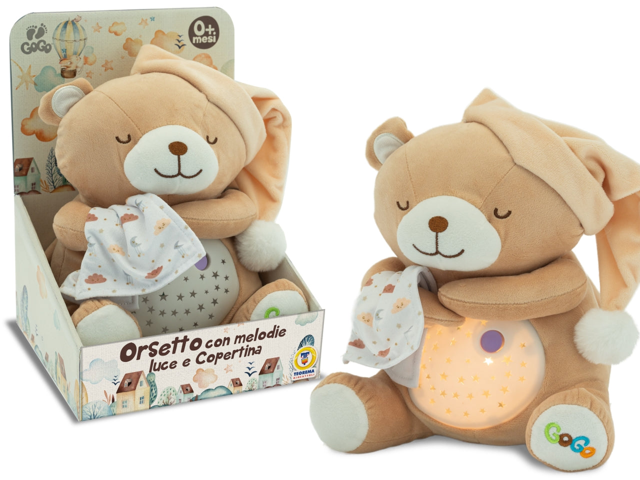 Gogo orsetto dolce nanna con luci