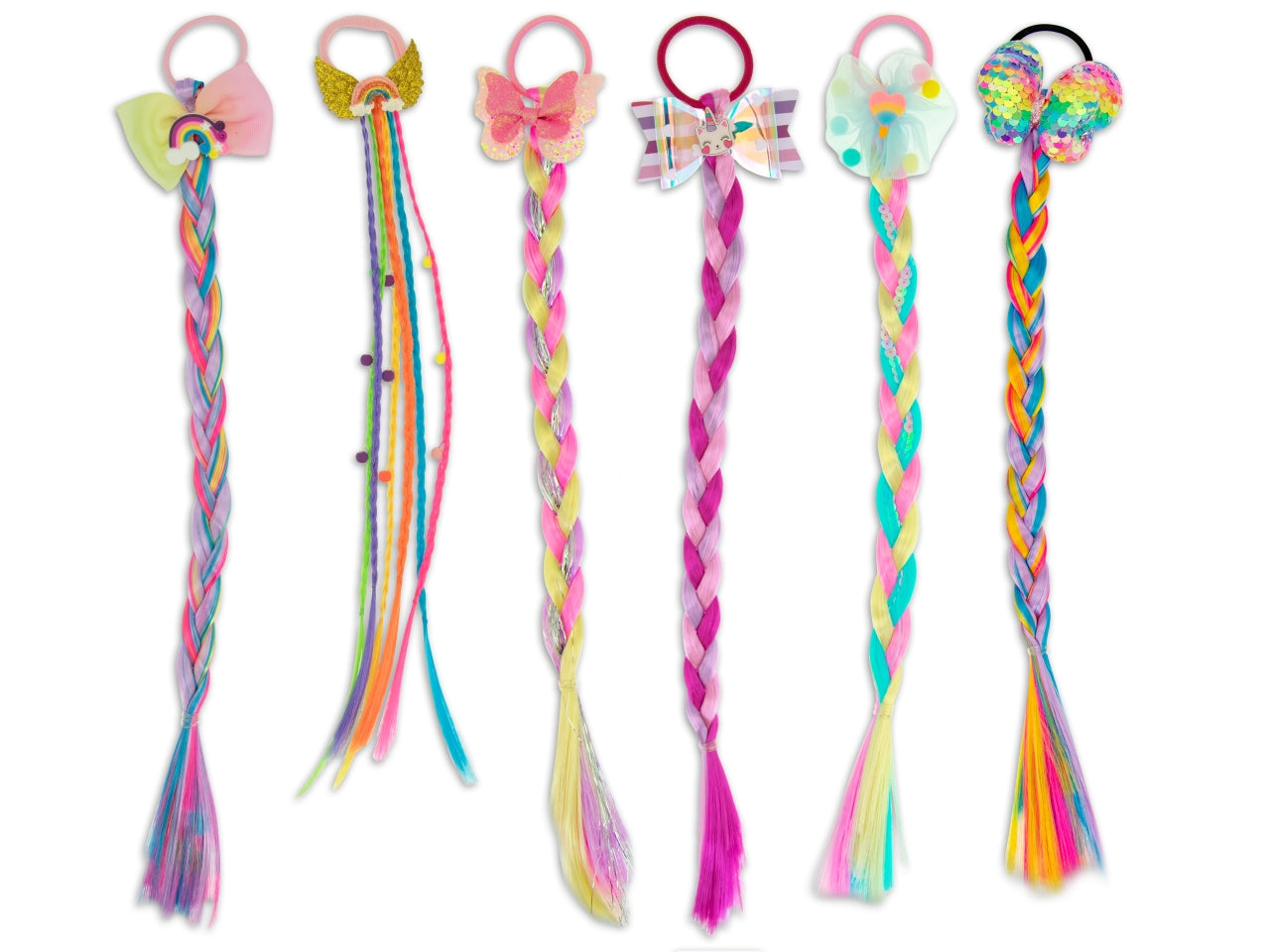 Miss signorina - extension capelli bambina 6 ciocche 2 modelli assortiti