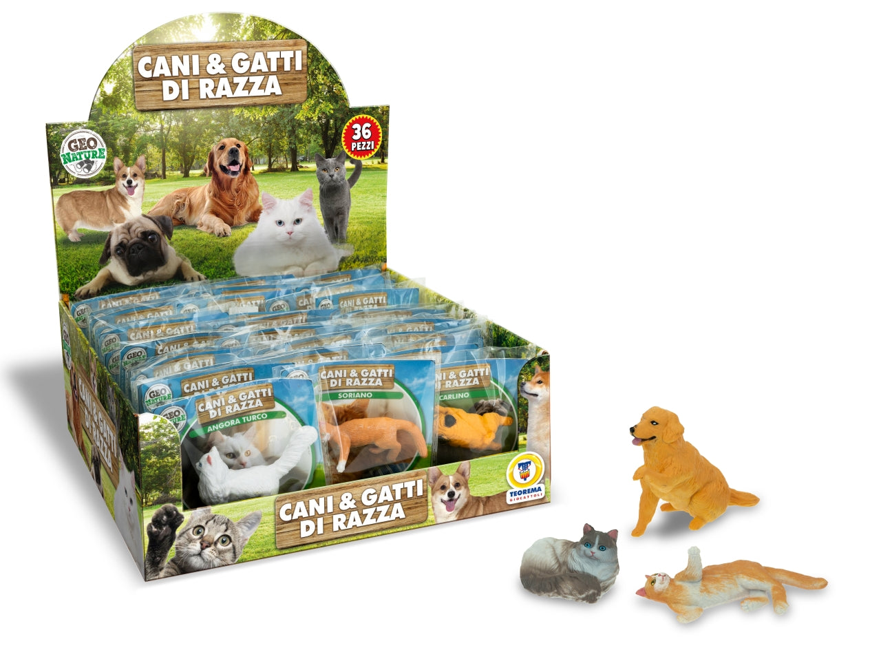 Geo nature - cani e gatti 12 modelli assortiti