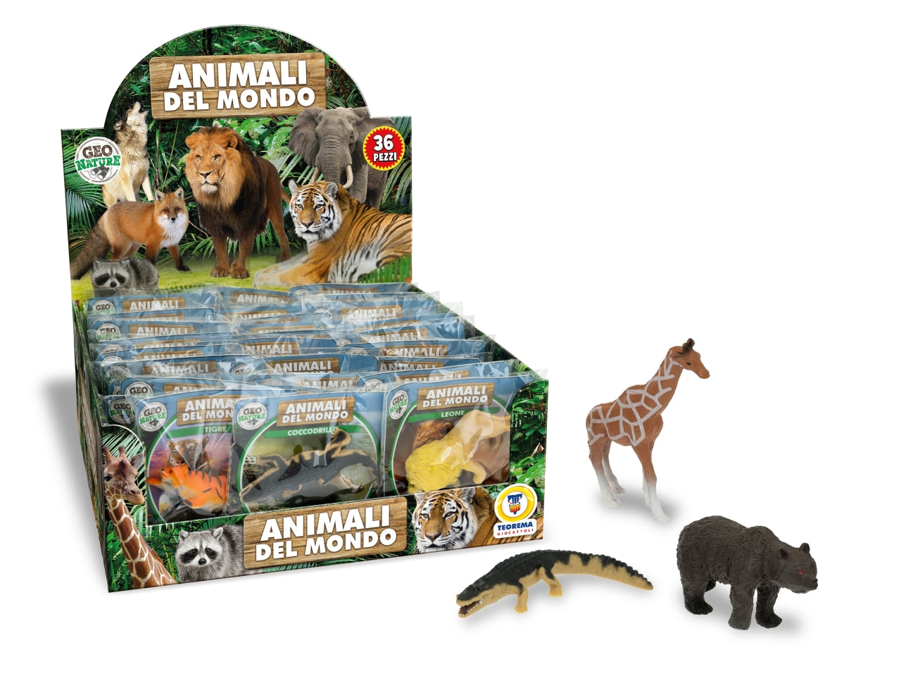 Geo nature - animali del mondo 12 modelli assortiti