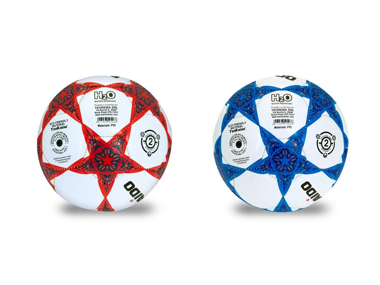 Teokaido pallone pvc calcio taglia 2