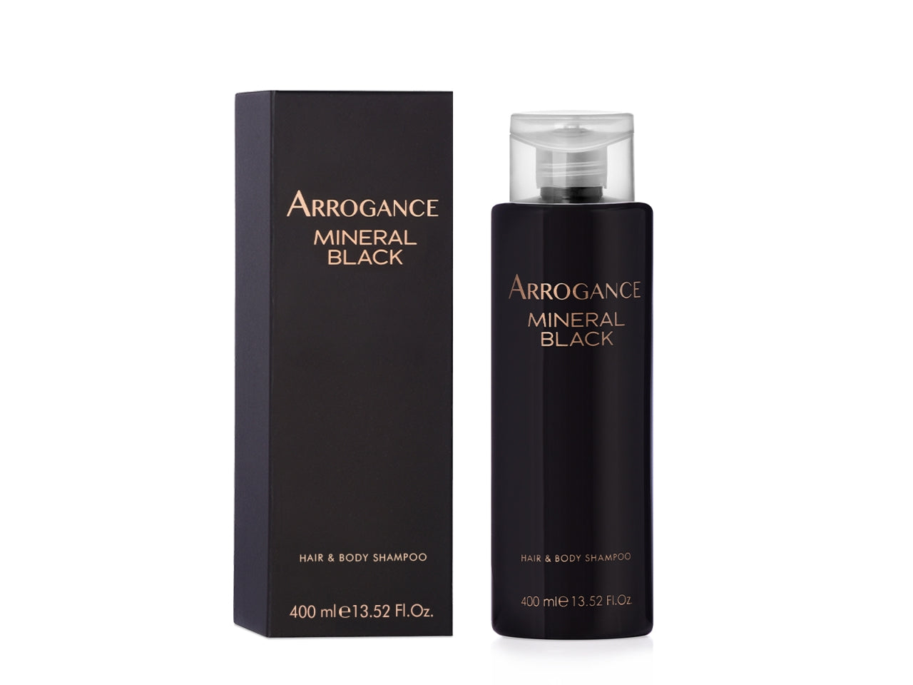Arrogance mineral black hair & body shampoo 400ml