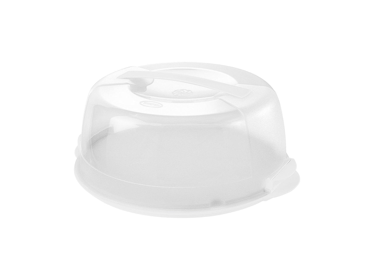 Portatorte misura 30cm per tiramisÃ¹ smontabile colore bianco