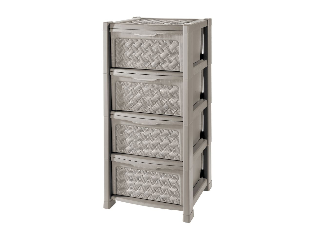 Cassettiera arianna con 4 cassetti colore talpa