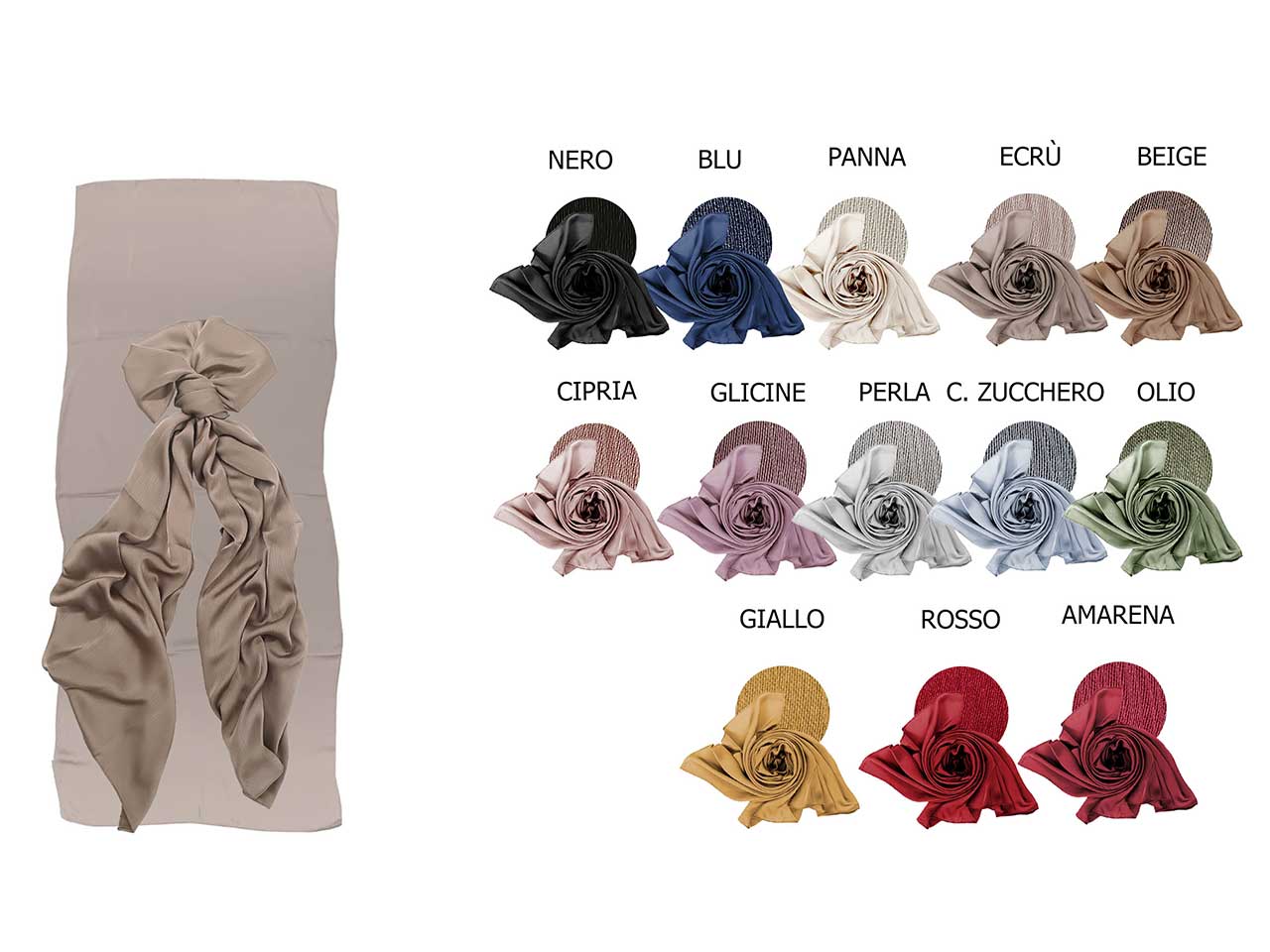 Basile stola tinta unita colori assortiti