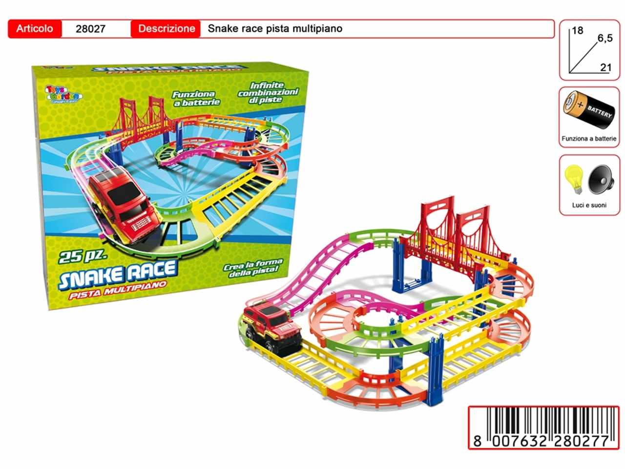 Snake race pista multipiano