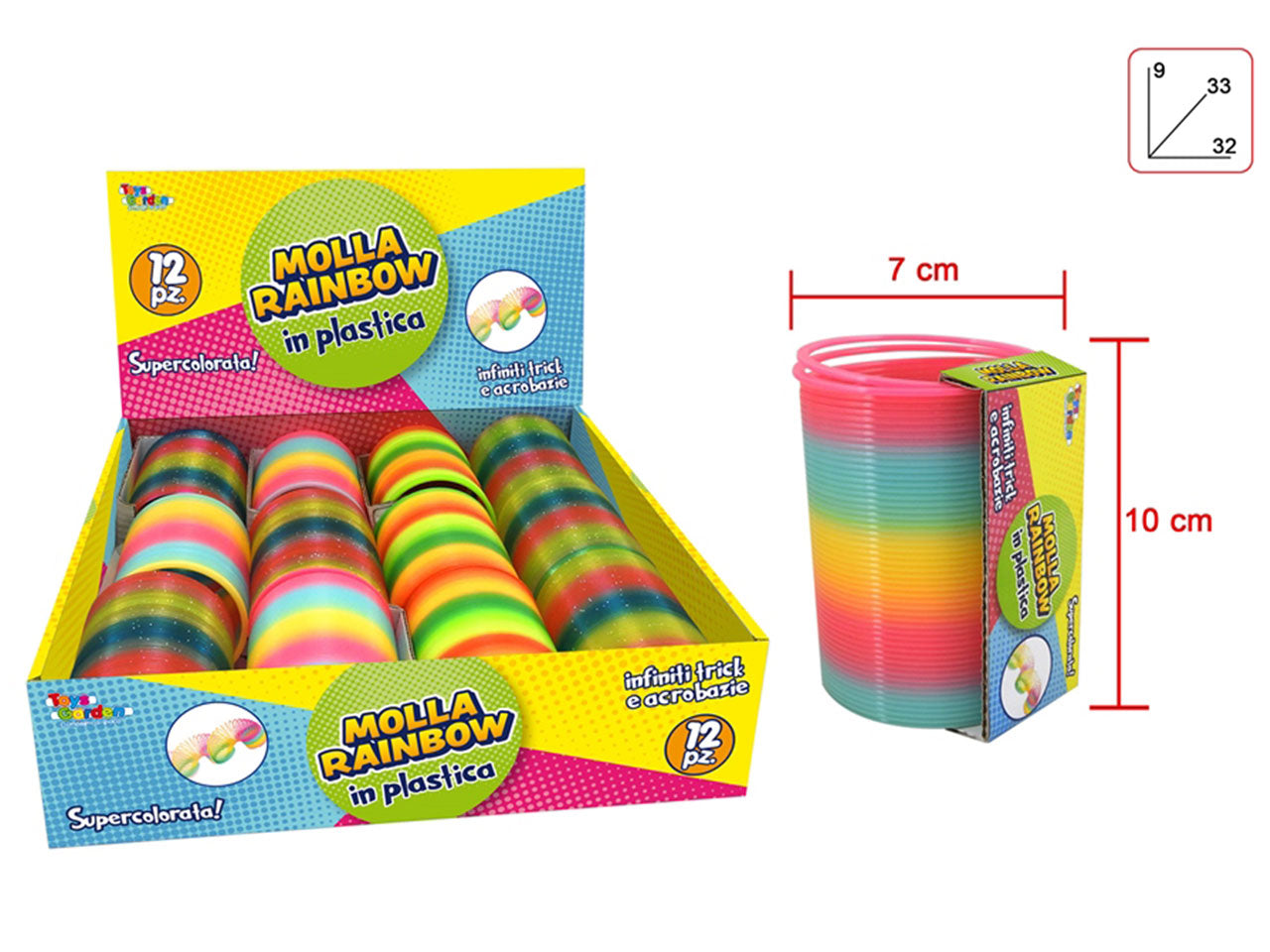 Molla arcobaleno 7,5cm