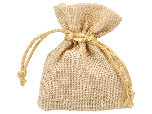 Sacchetto stoffa con tirante beige 8x10 cm ck7307 bei