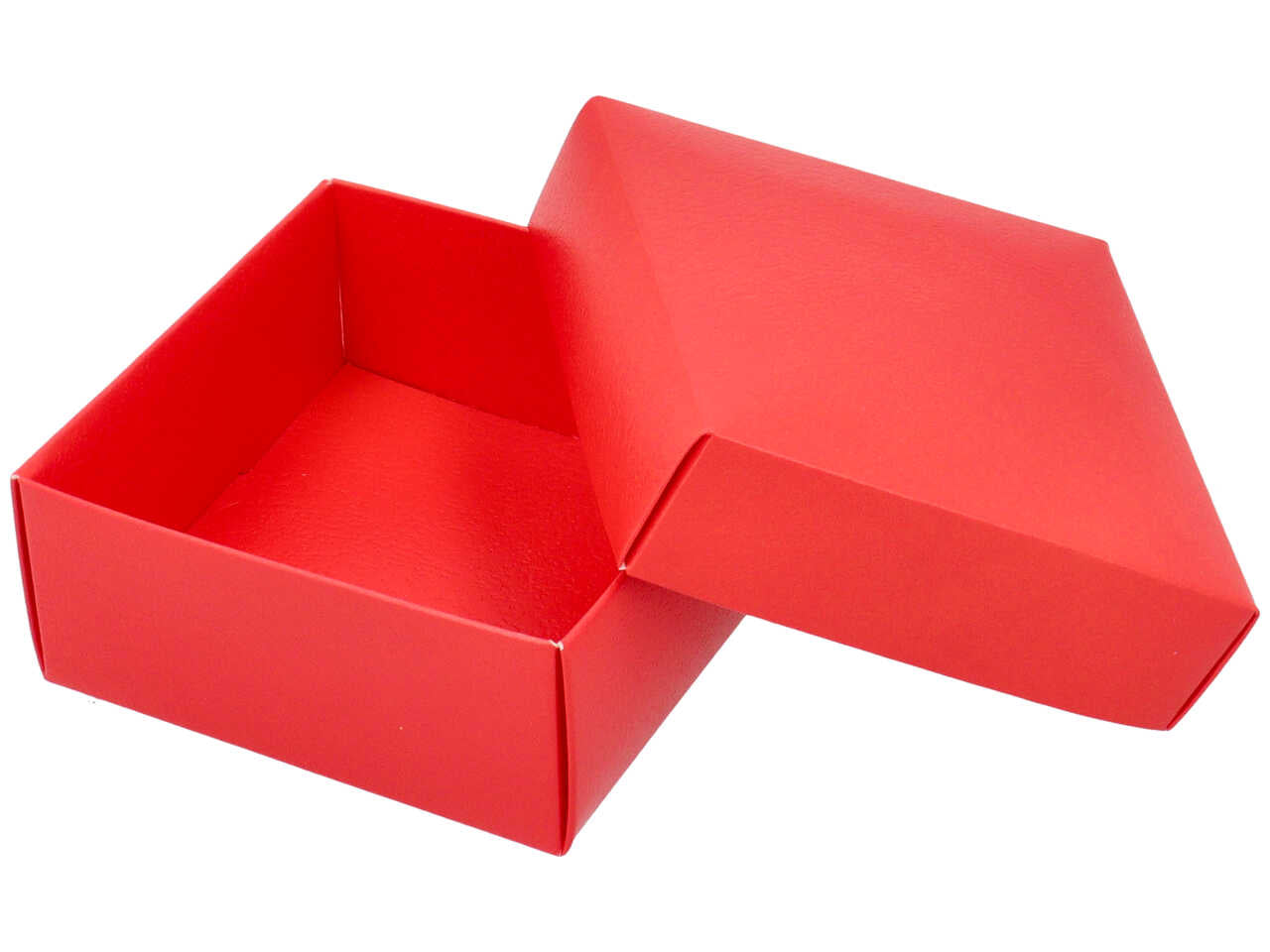 Scatola 10x10x4,5cm rossa box34 rs