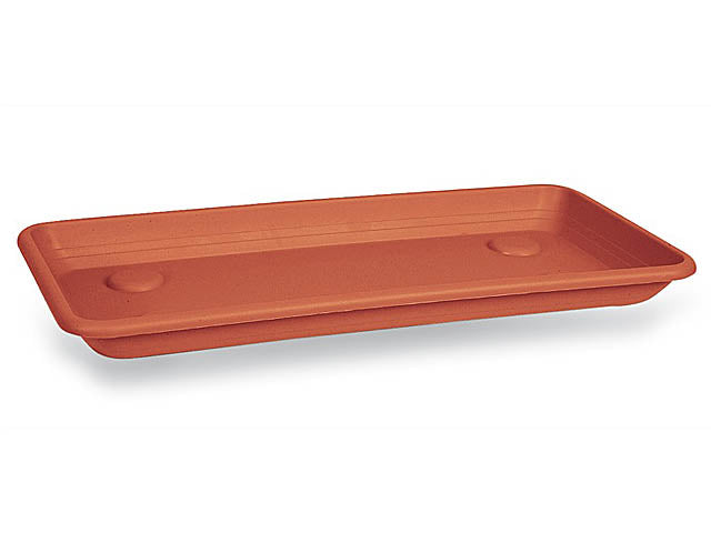 Sottofioriera rettangolare Anthea 60cm colore terracotta