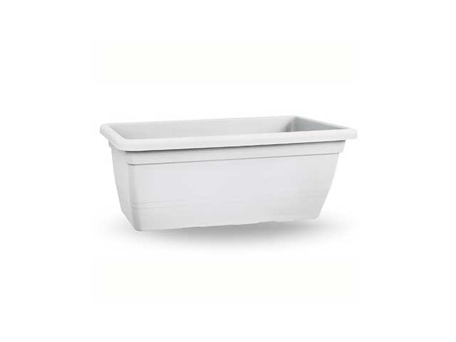Fioriera rettangolare Anthea 80cm bianca