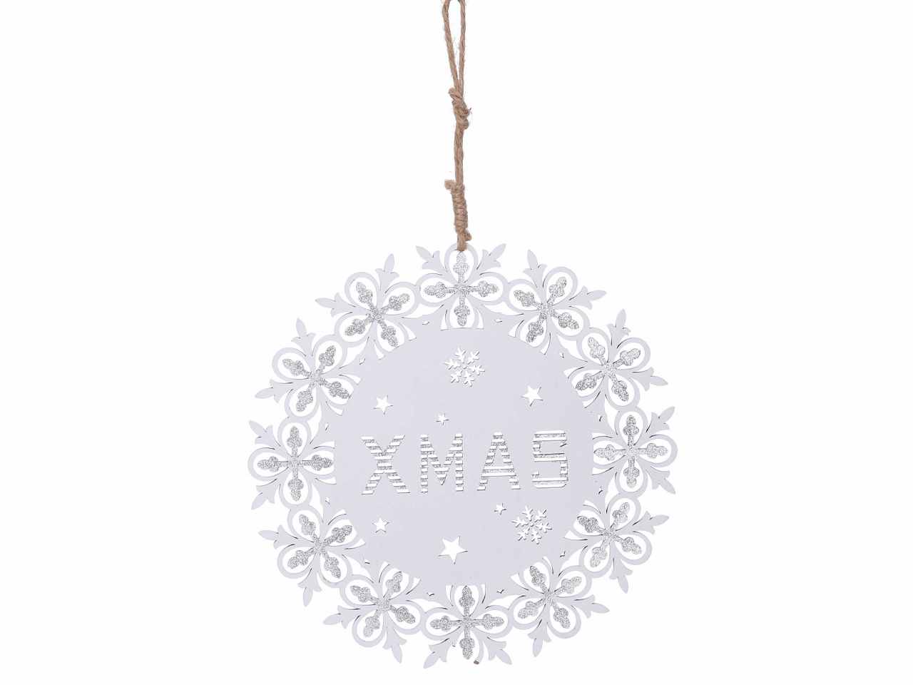 Pallina legno bianco cm22x0,3x37