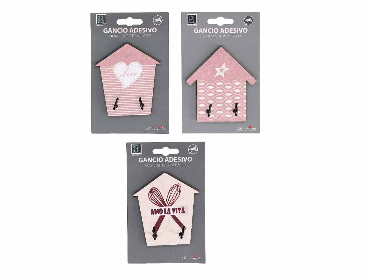 Scatolina in metallo rose 36 pezzi decori assortiti cm7,5x5h2