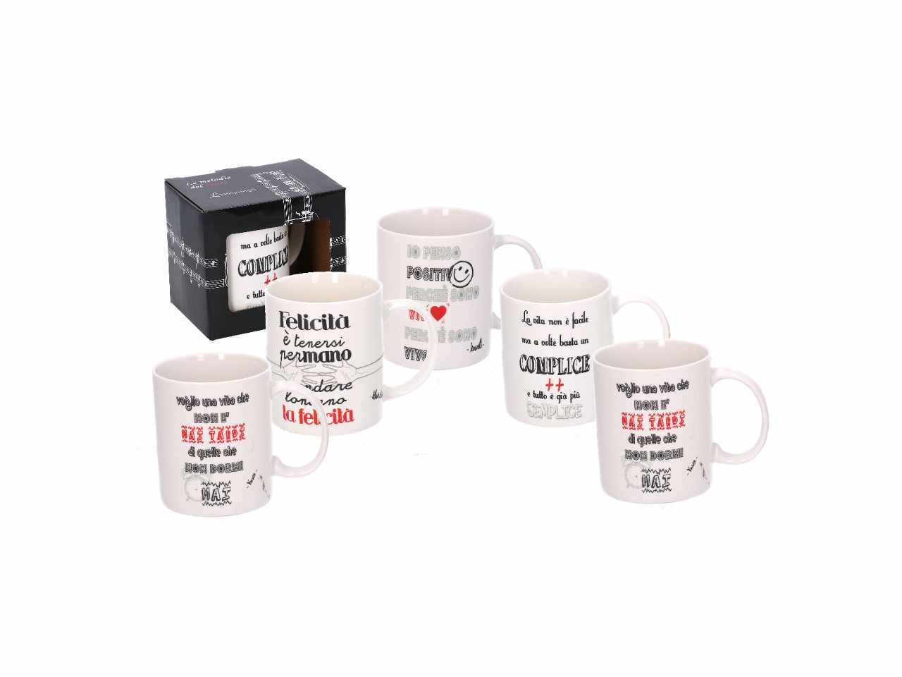 Tazza mug musical 5 assortimenti cm8x9h10