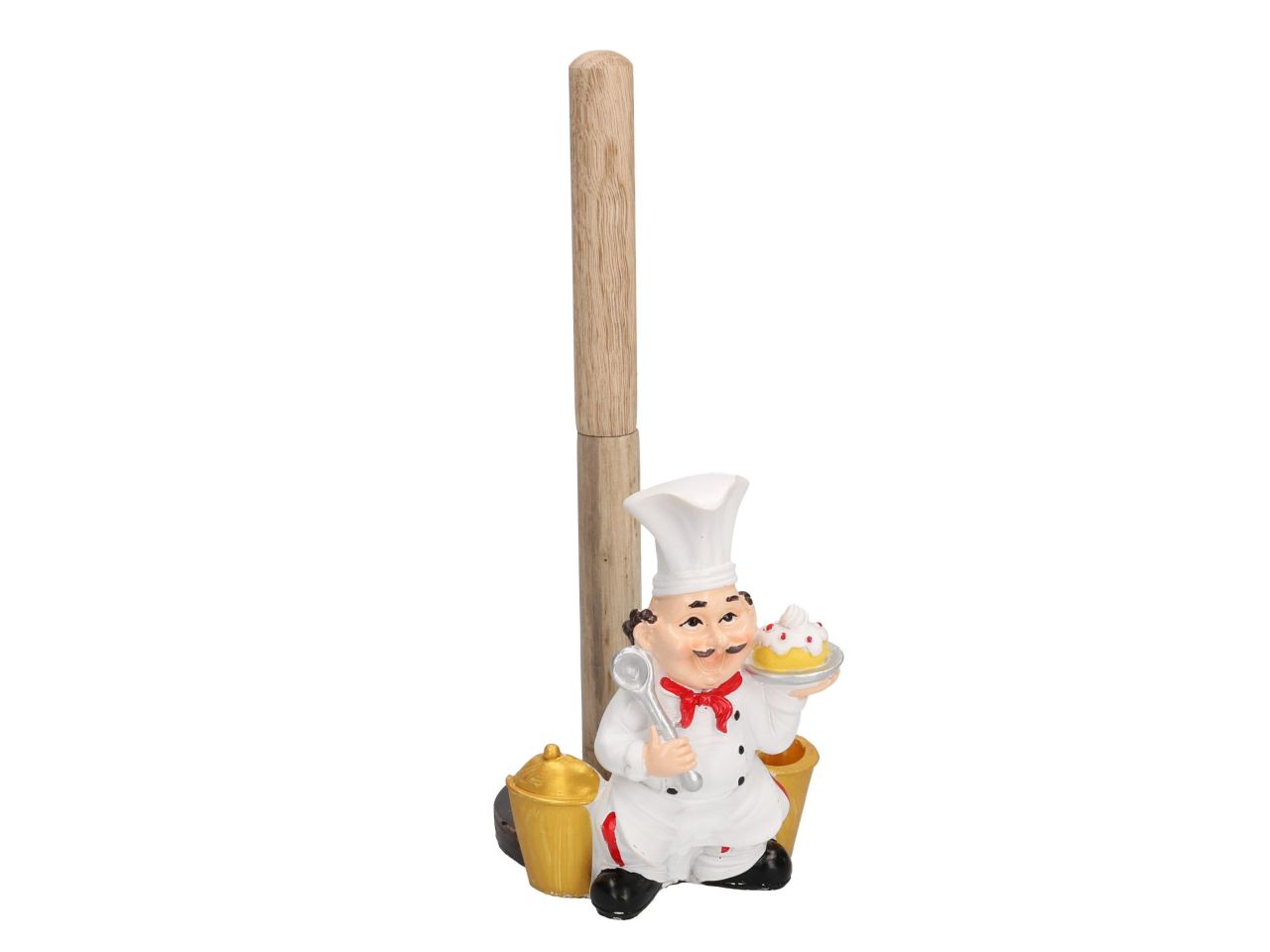 Portascottex in resina cuoco con torta cm14x10xh27