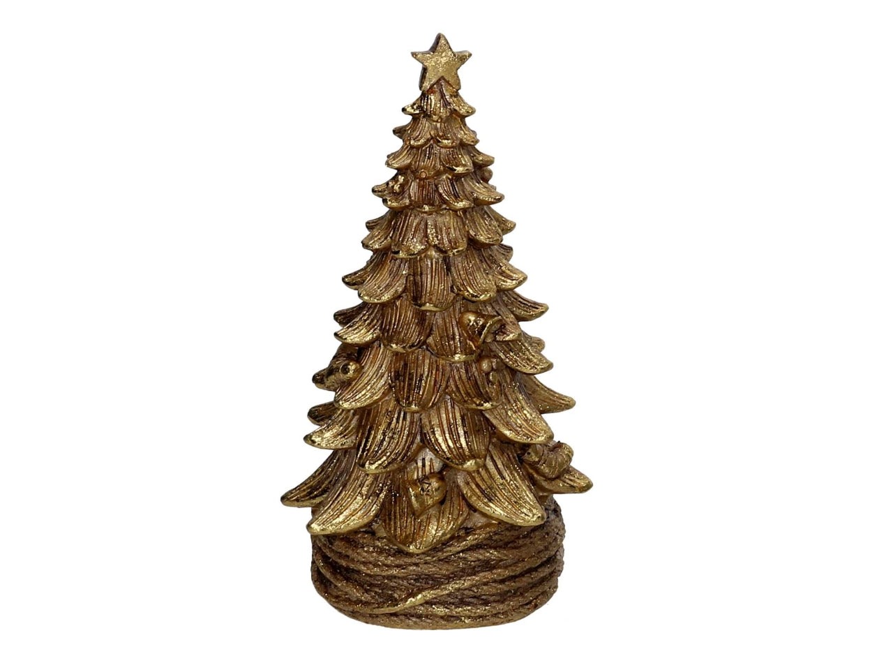 Albero 10xh.19,5cm in resina oro