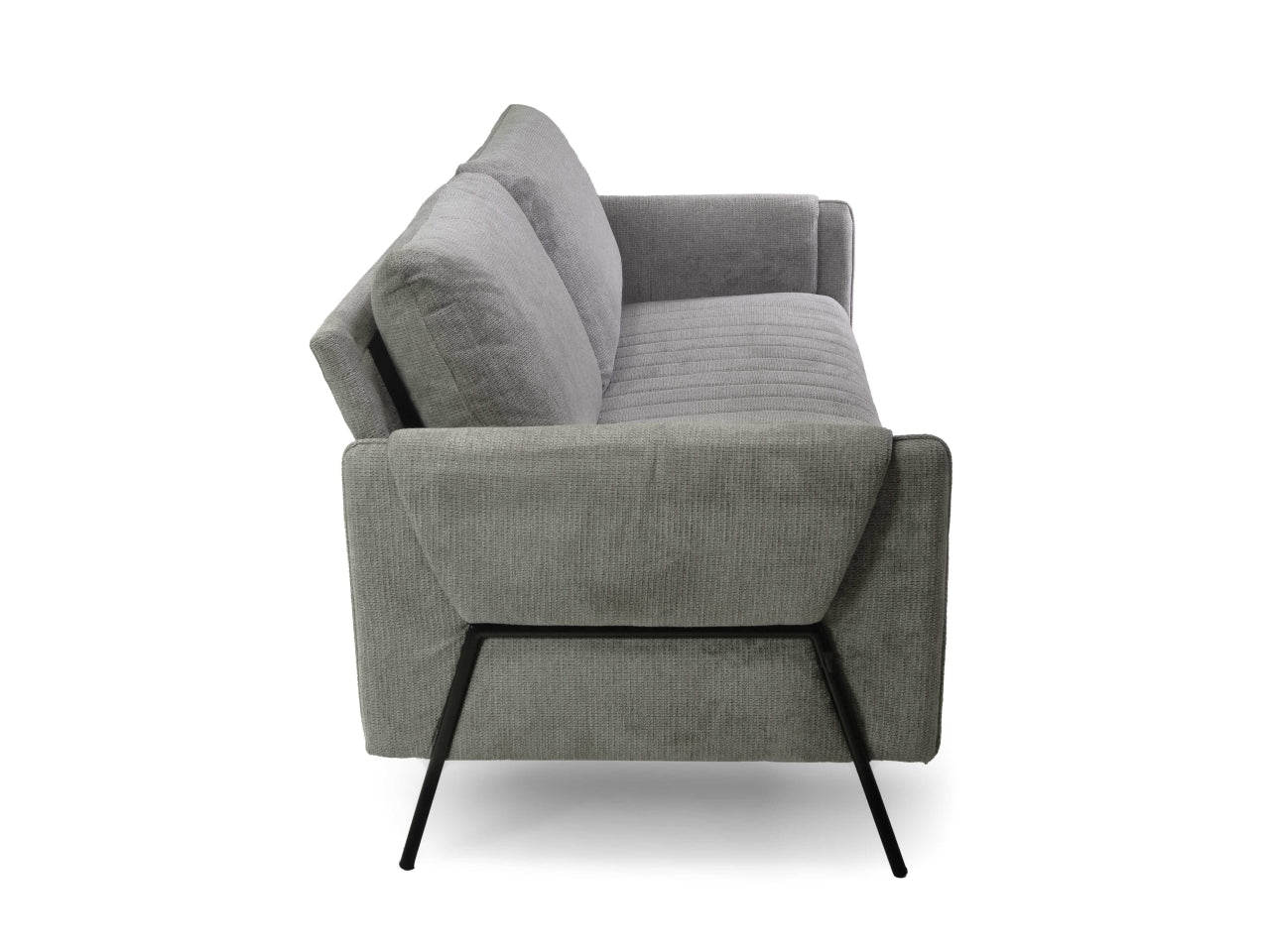 Divano tessuto 2 posti grigio 165x77xh.85cm