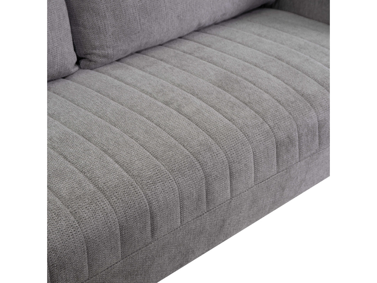 Divano tessuto 2 posti grigio 165x77xh.85cm