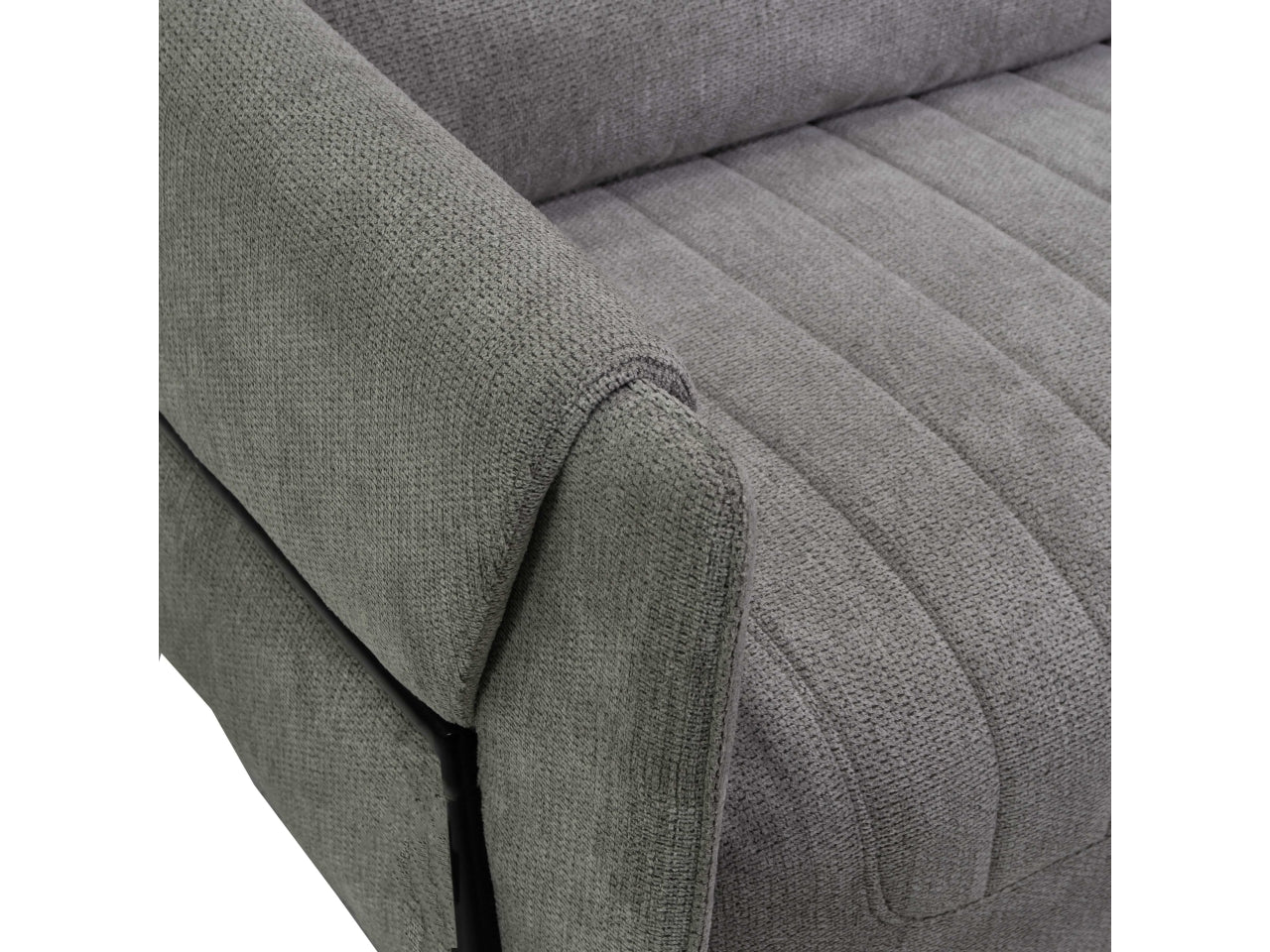 Divano tessuto 2 posti grigio 165x77xh.85cm