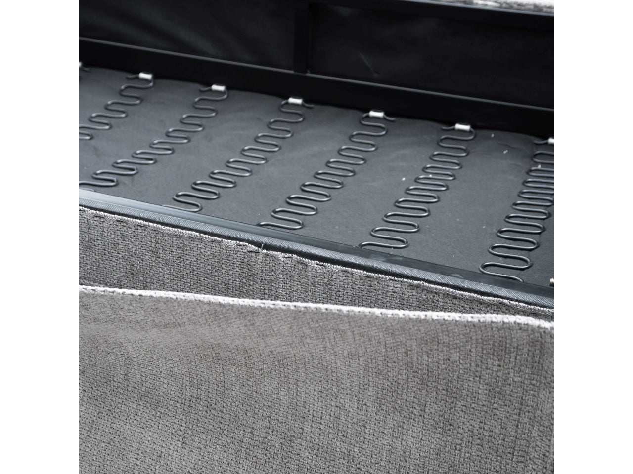 Divano tessuto 3 posti grigio 195x77xh.85cm