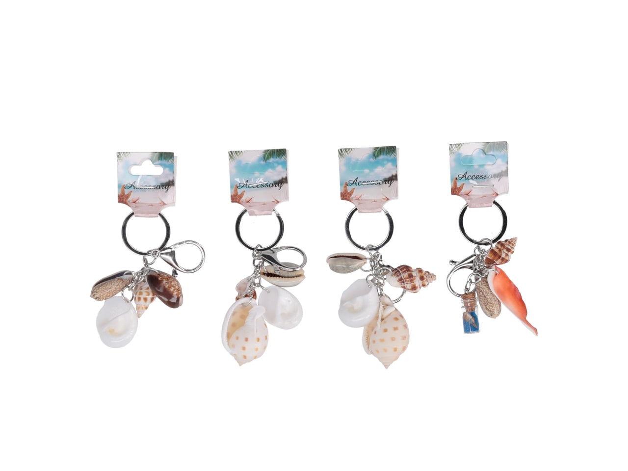 Portachiavi mare conchiglia assortiti