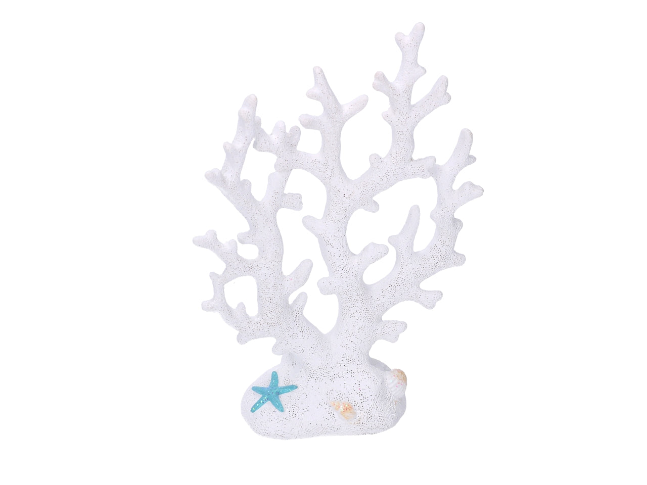 Corallo resina mare bianco 7/12x4,3xh.16 ,5cm