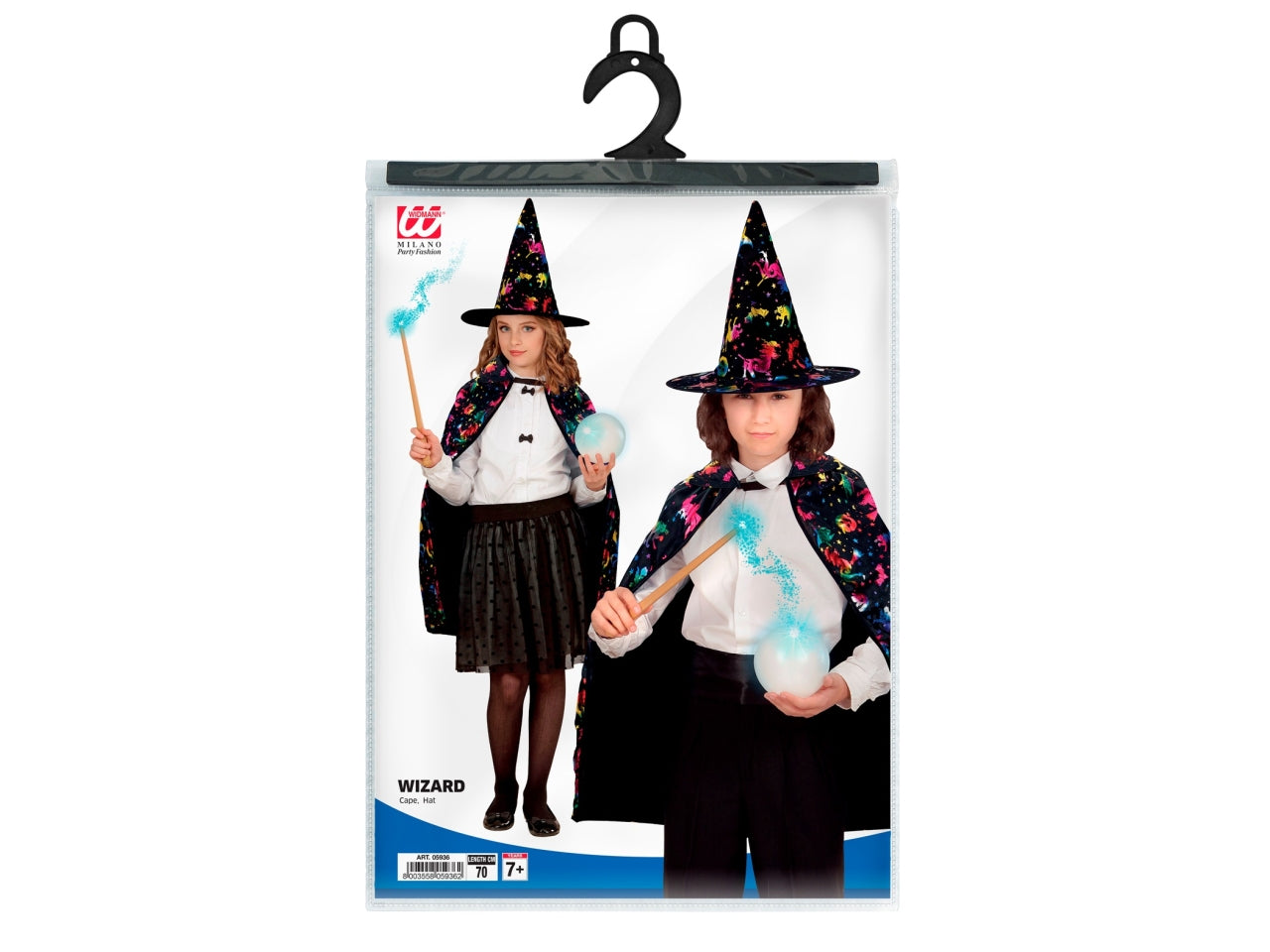 Set da mago - il set comprende mantello e cappello - misura 70cm