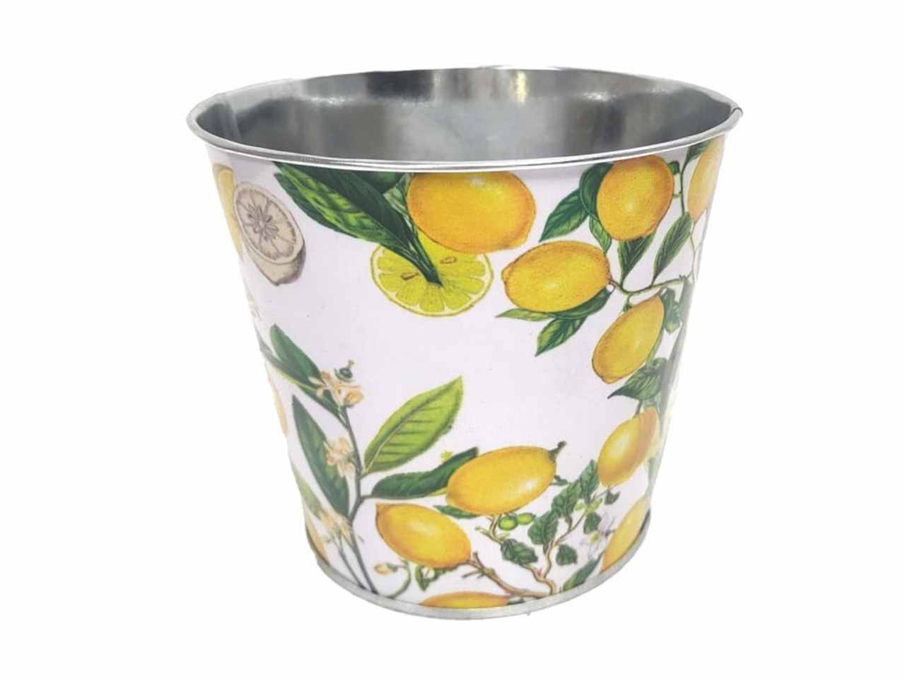 Chachepot decorazione limoni d.17,5xh.16,5cm
