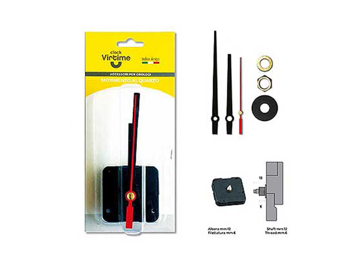 Meccanismo per orologio sweep 22,0 + accessori + 3 lancette