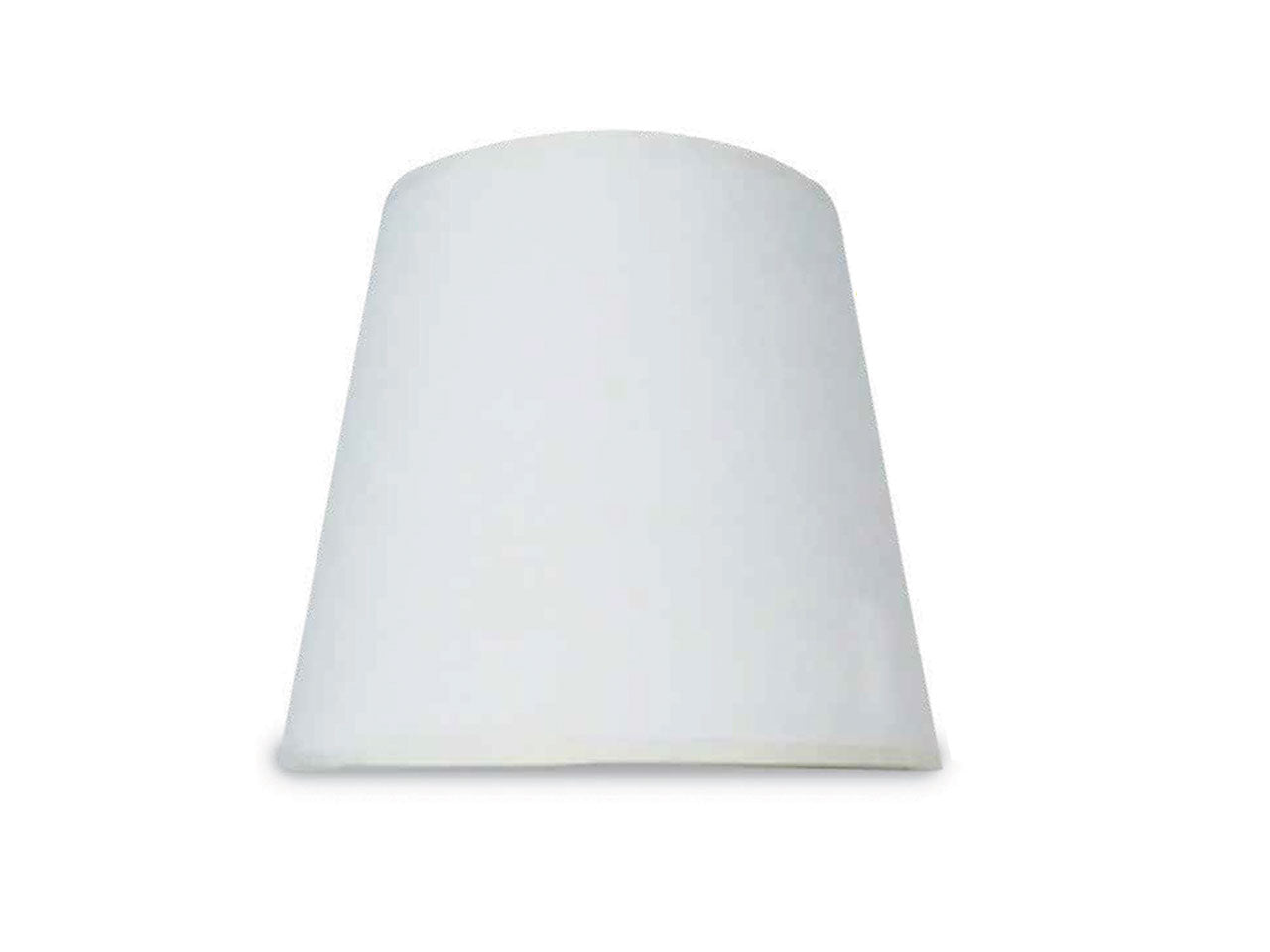 Paralume tondo bianco in tessuto plastificato 20x23xh16,5 cm - Virtime