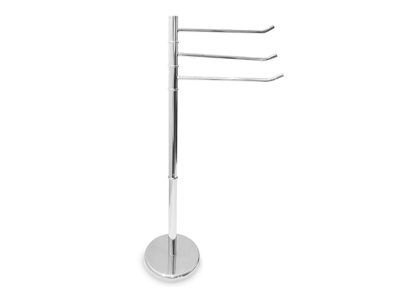 Piantana toilette porta asciugamani cromato lucido