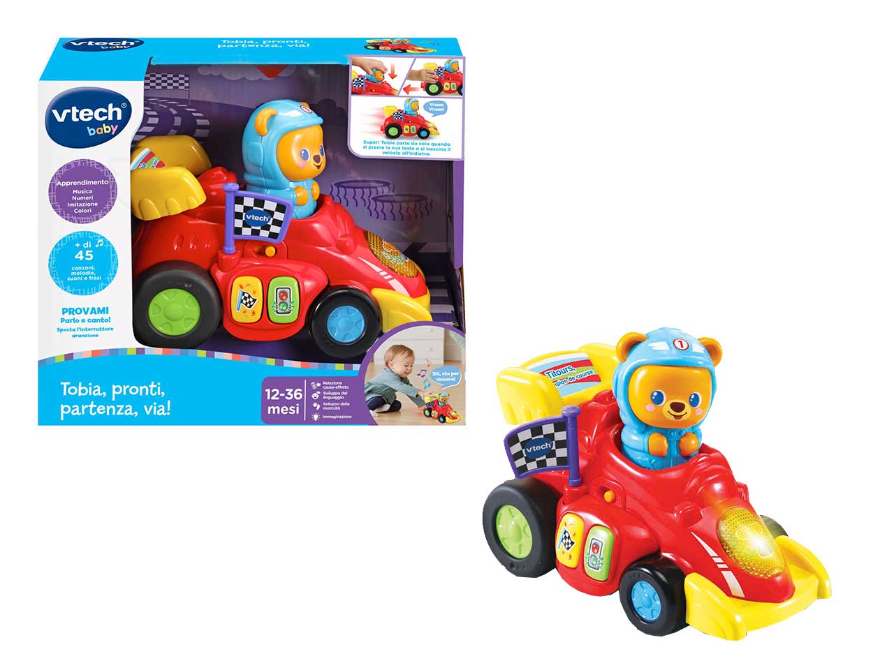 Tobia, pronti, partenza, v