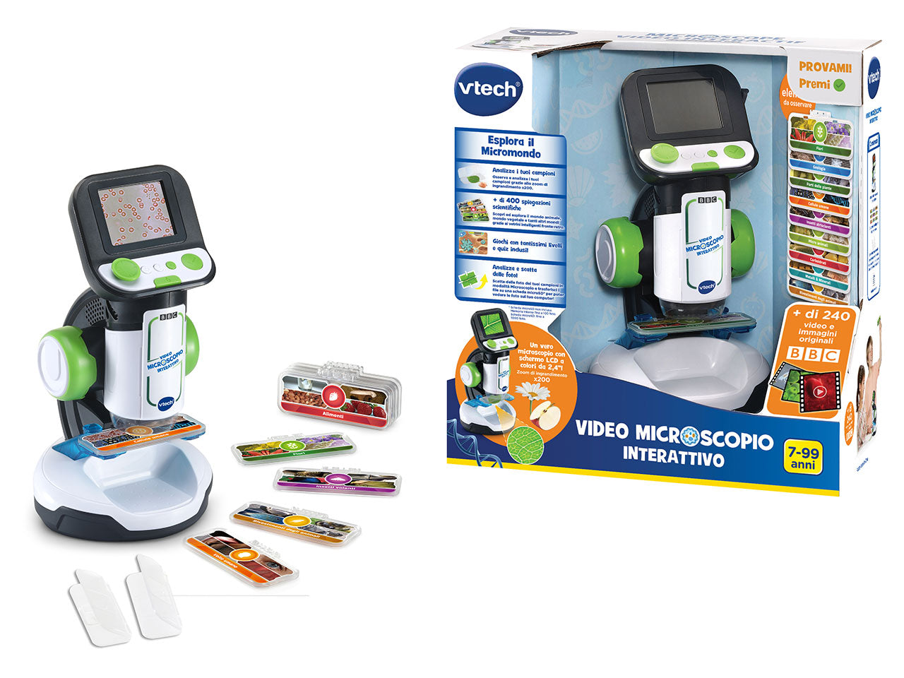 Video microscopio interattivo