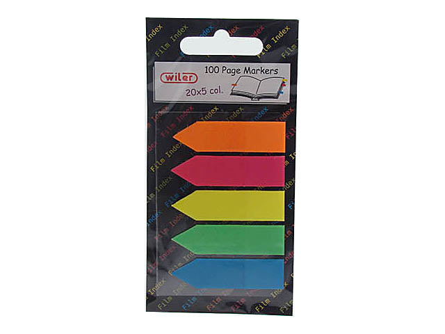 Segnaposto colorati in plastica freccia 12x44mm
