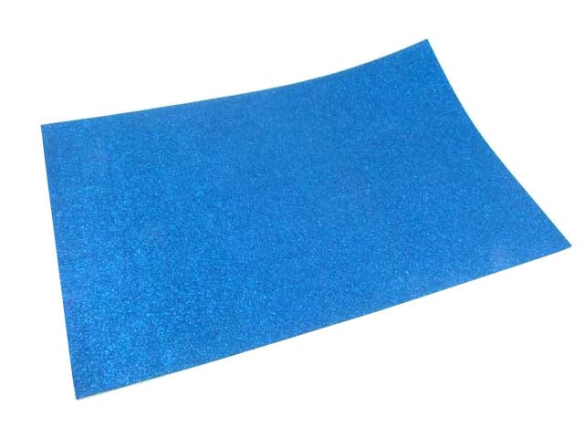 Gomma crepla wiler foglio eva foam glitter, gomma espansa blu 40x60cm 2 mm