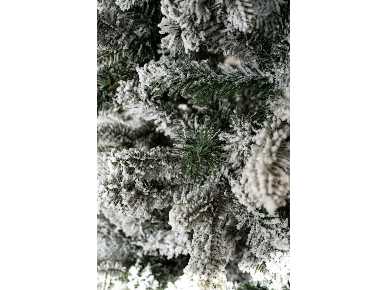 Albero valtellina innevato 240cm diametro 80cm 1198 rami, montaggio ad ombrello