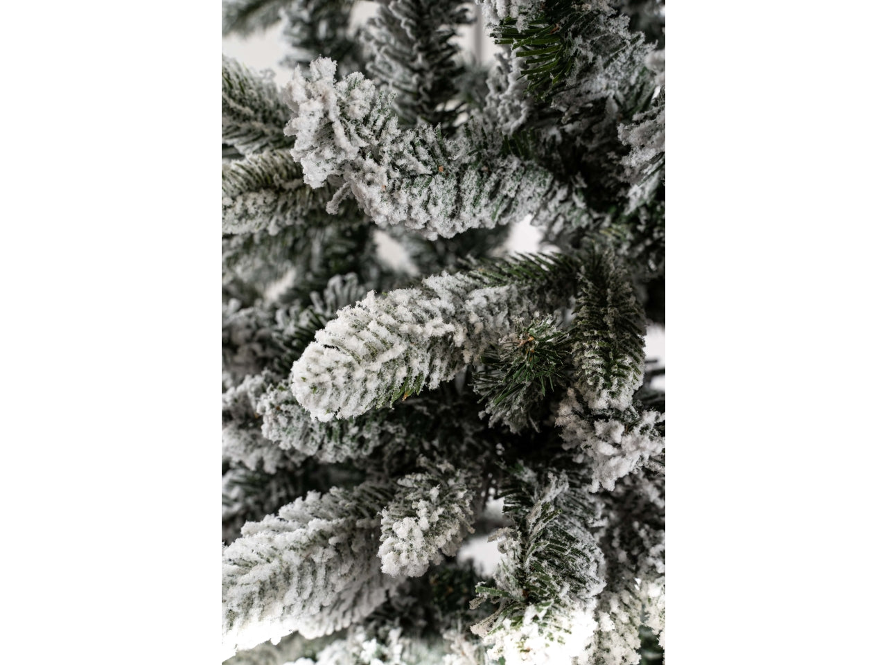 Albero valtellina innevato 240cm diametro 80cm 1198 rami, montaggio ad ombrello