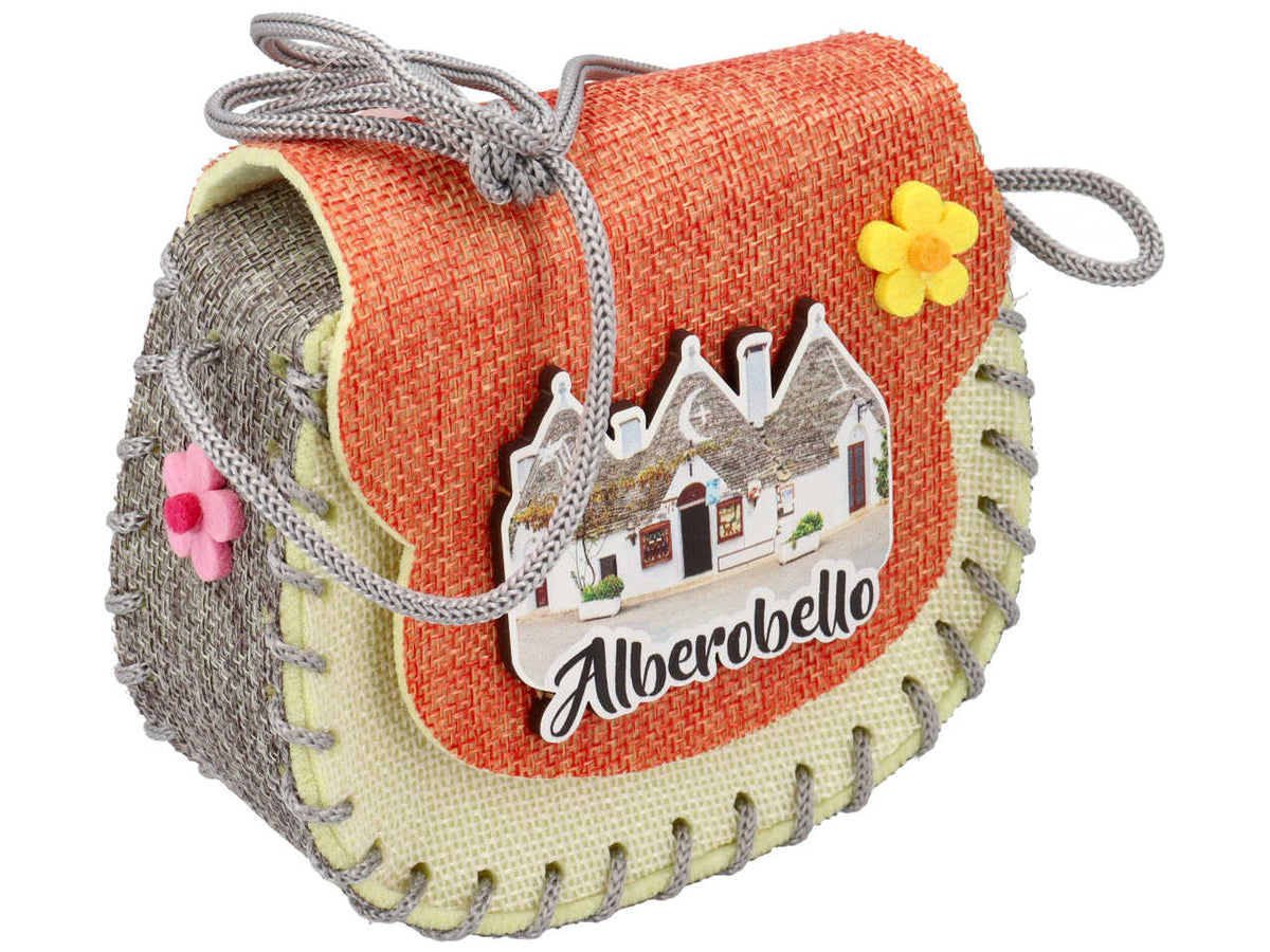 Borsa stoffa Alberobello multicolor poliestere 14x11x5,5 cm - Zambiasi