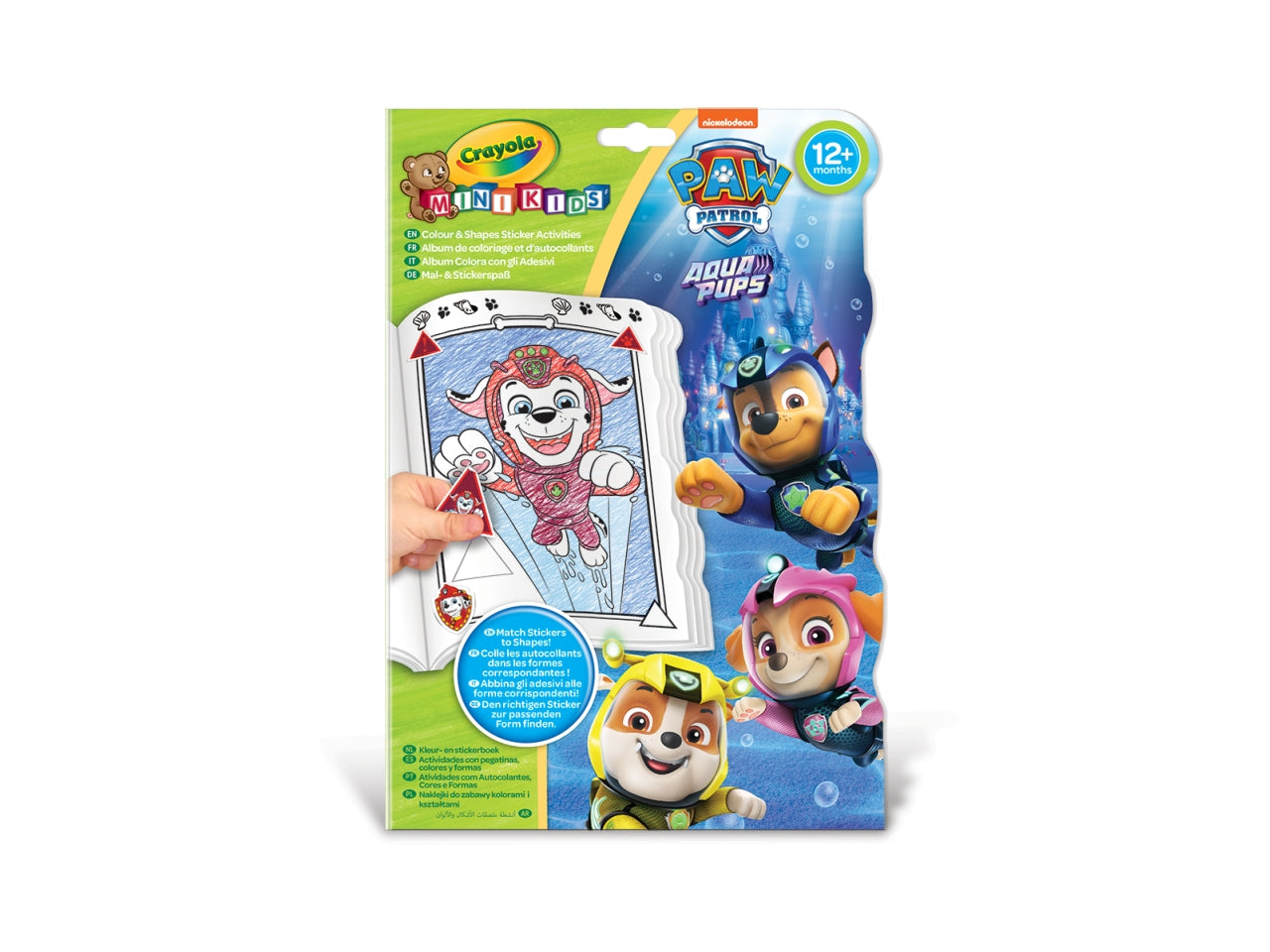Album AttivitÃ  con Adesivi Crayola Paw Patrol