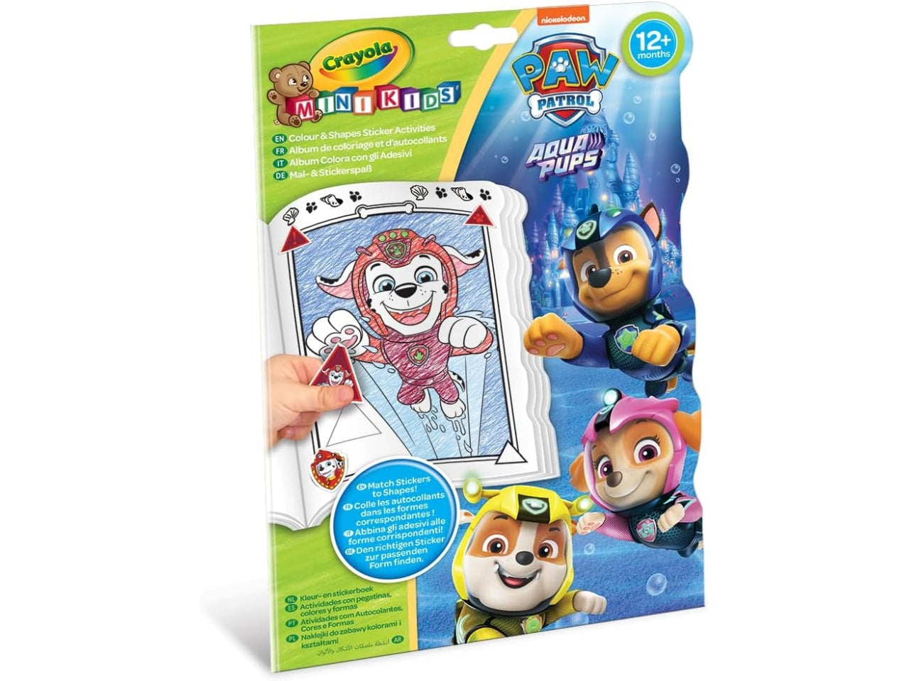 Album AttivitÃ  con Adesivi Crayola Paw Patrol