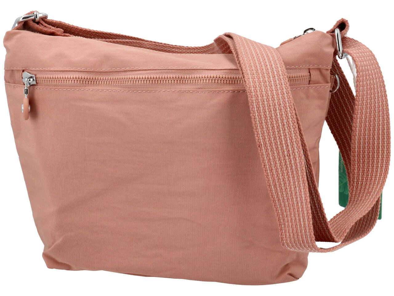 Borsa a tracolla in nylon colore rosa misura 30x25x8cm