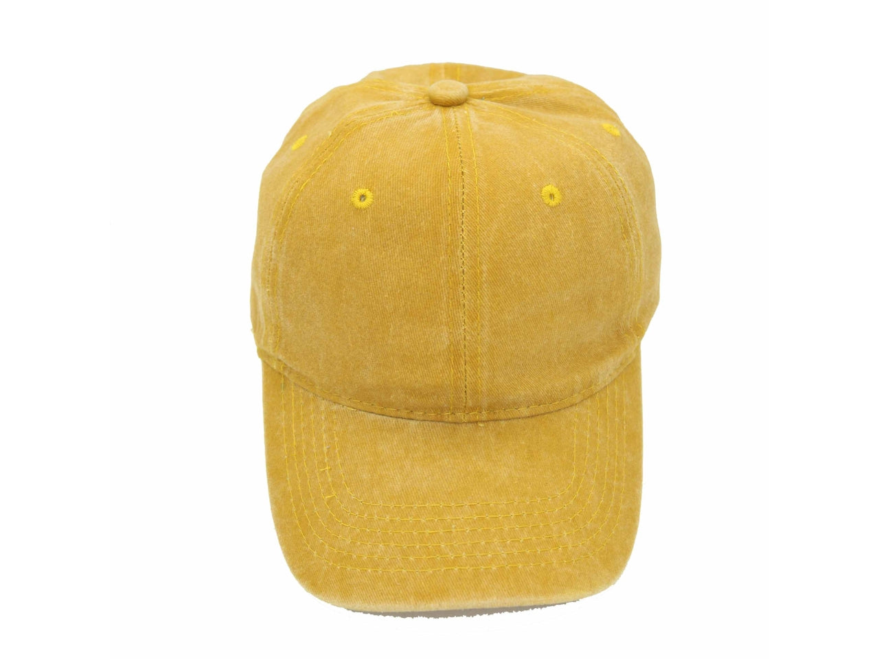Cappello con visiera giallo slavato unisex in cotone -  Missander