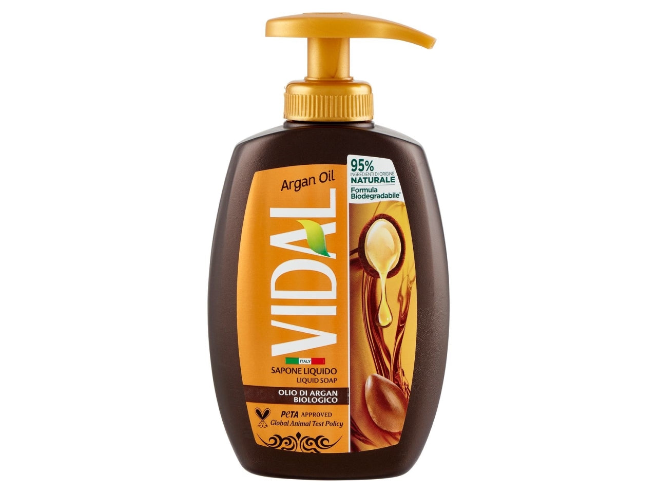 Vidal sapone liquido 300ml argan $