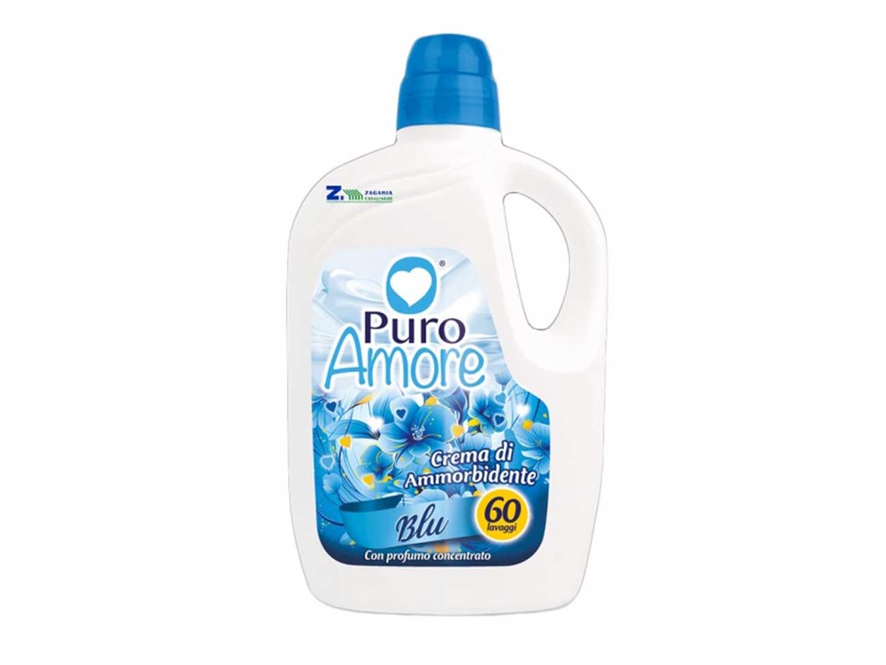 Puro Amore crema di ammorbidente 60 lavaggi 3L blu $