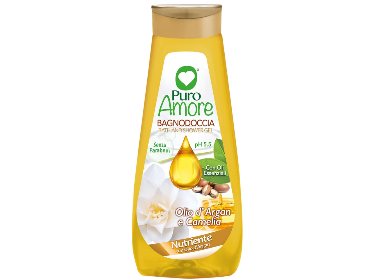 Puro amore bagnodoccia 750ml argan e camelia $