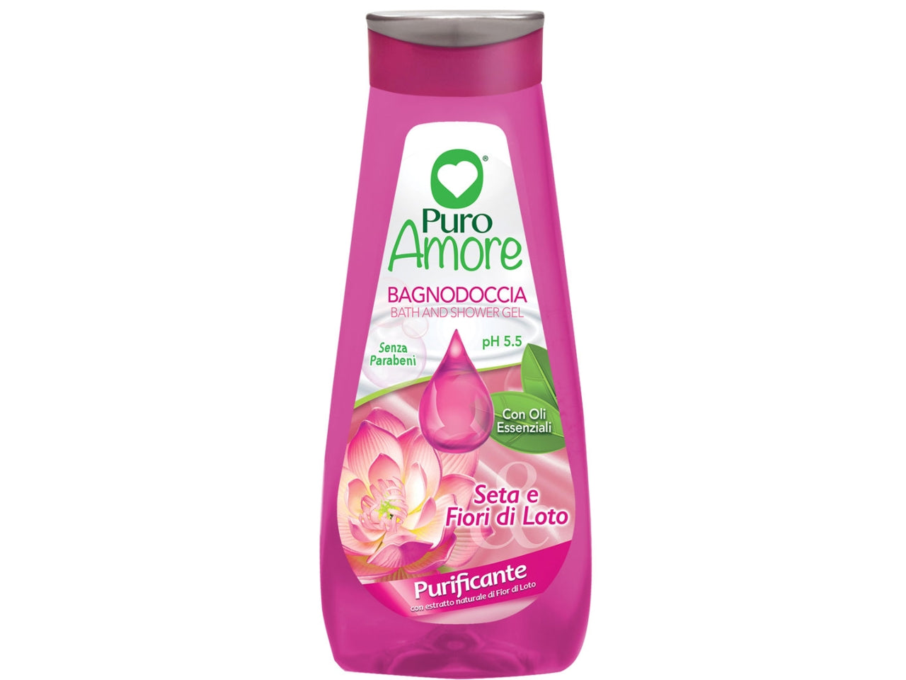 Puro amore bagnodoccia 750ml seta e fior di loto $