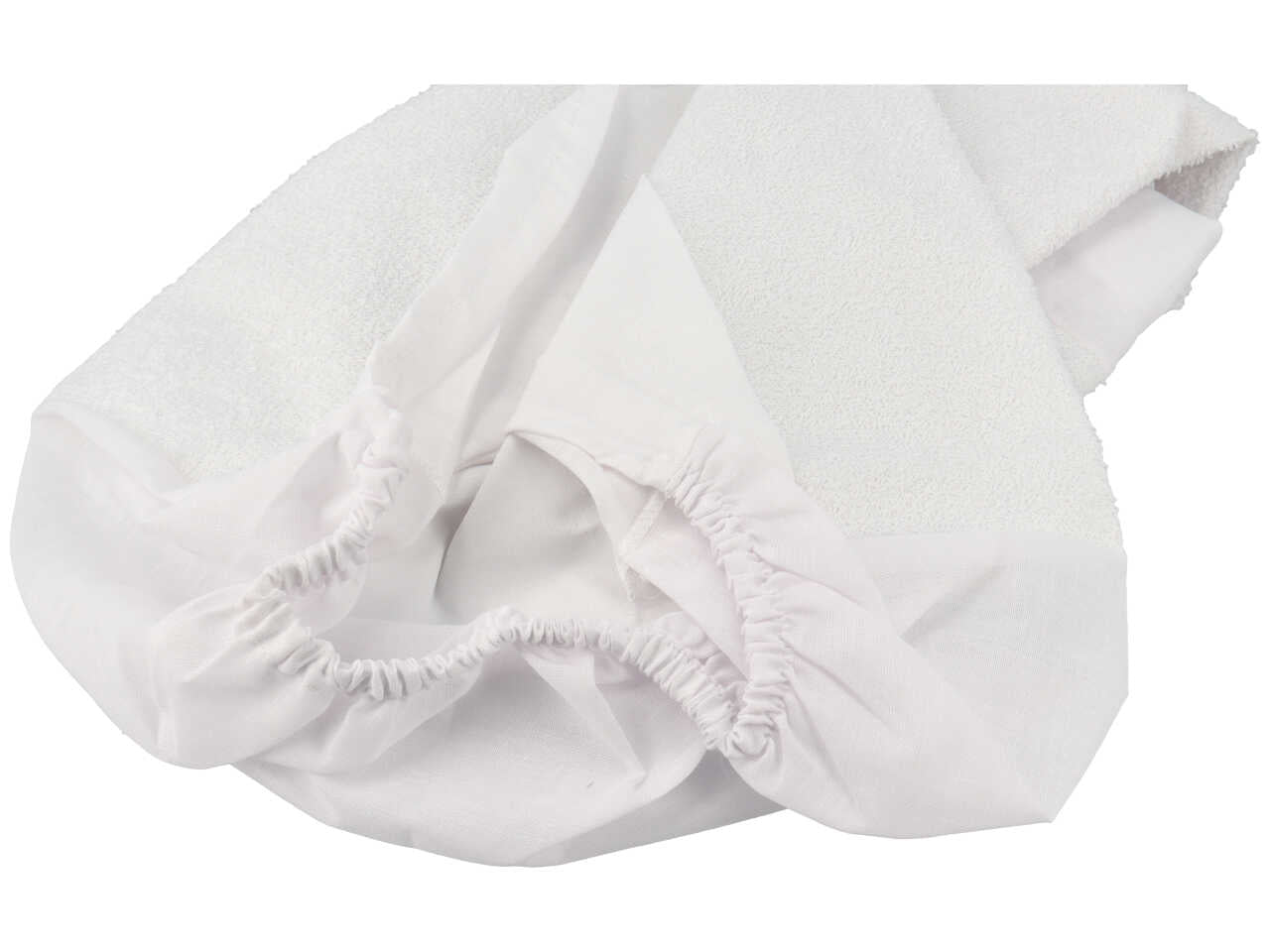Coprimaterasso lettino impermeabile con angoli in cotone bianco 60x125 cm -Dolci Sogni